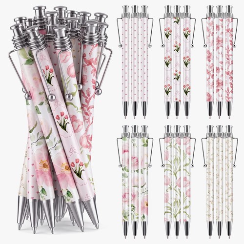 Pcs pink floral ballpoint - 30,